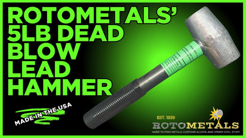 RotoMetals workshop setup with hammer aiding alignment and pin setting.