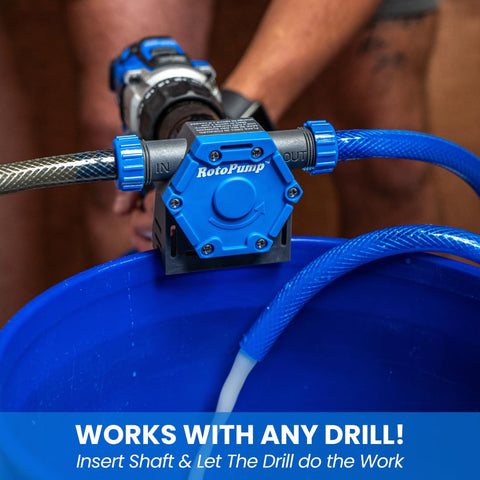 RotoScrub RotoPump includes hoses and tubes for immediate setup.