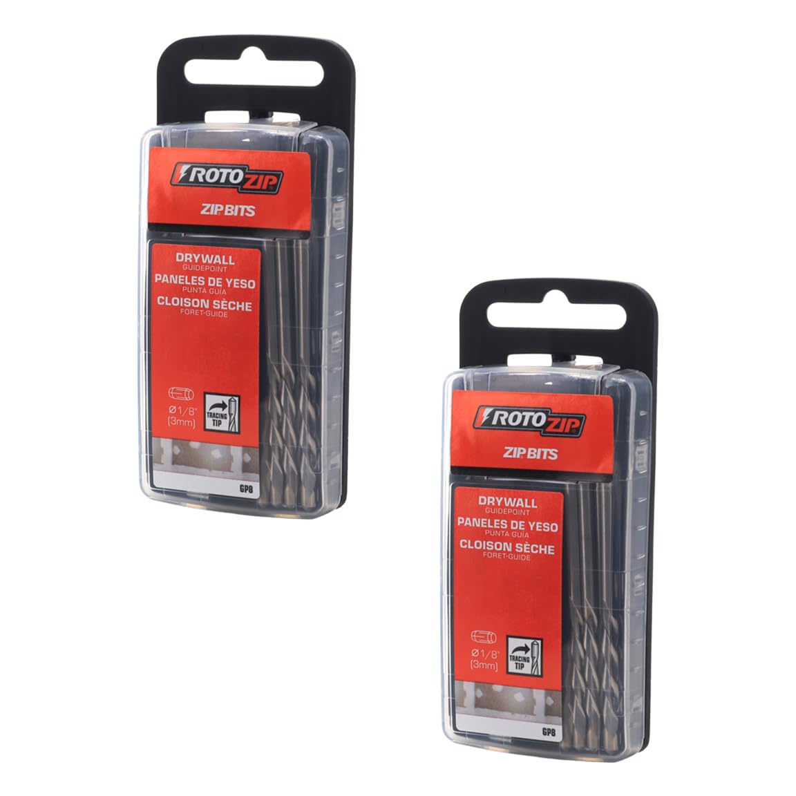 RotoZip guide-point drywall router bit for precise outlet cutouts