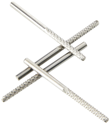 RotoZip TC4 1/8-inch shank fits spiral saw tools.