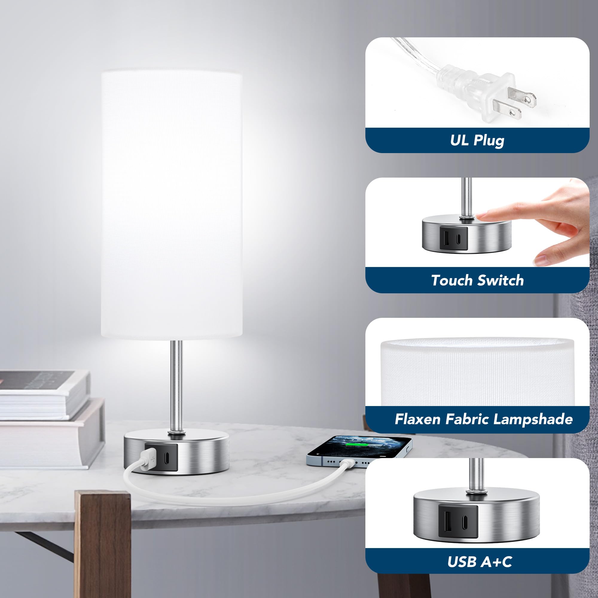 RottoGoon 6500K daylight LED bulb included for bright, natural-looking light
