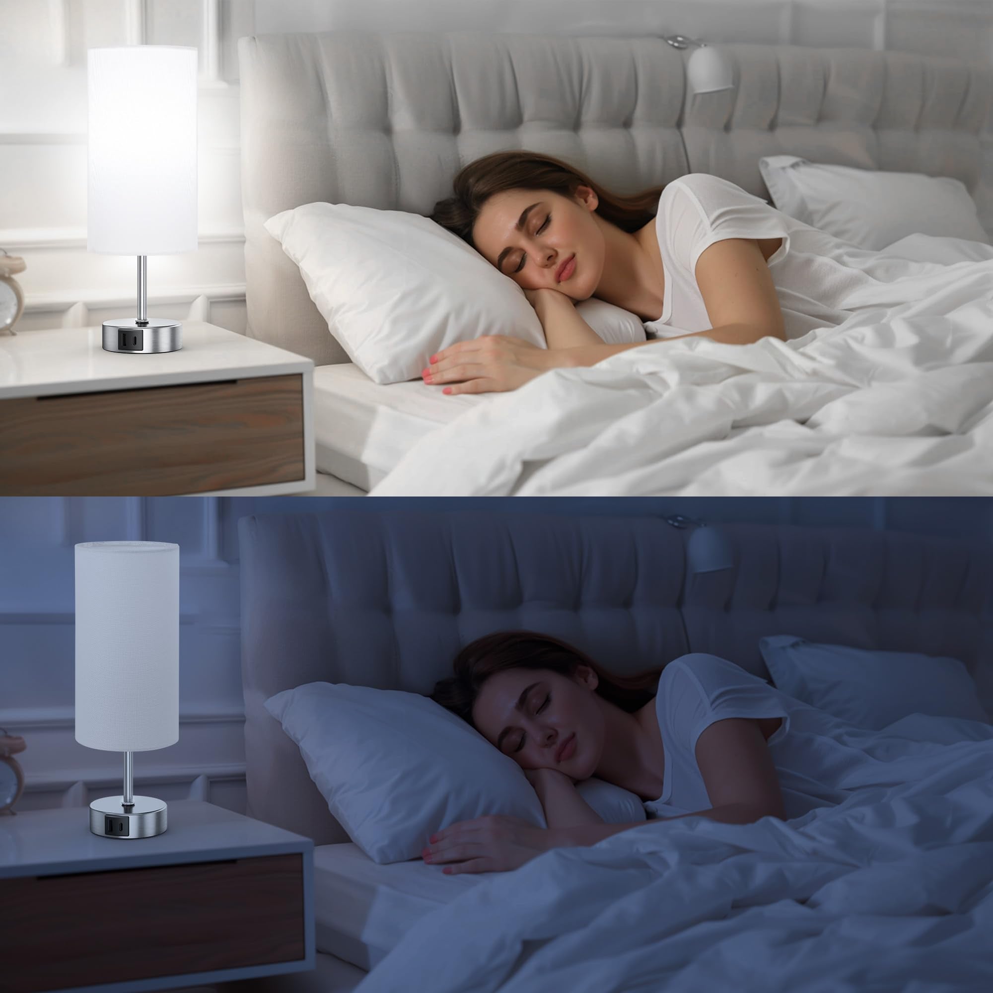 RottoGoon compact bedside lamp ideal for small desks and nightstands