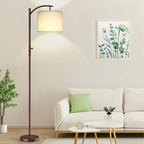 ROTTOGOON dimmable arc floor lamp with elegant arc design for living spaces