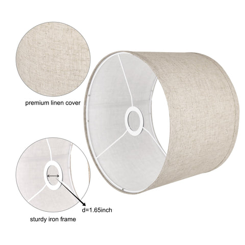 ROTTOGOON fabric-drum closeup beige highlights natural texture and soft light diffusion