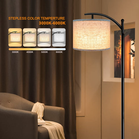 RottoGoon floor lamp head tilt 180 degrees for targeted reading light.