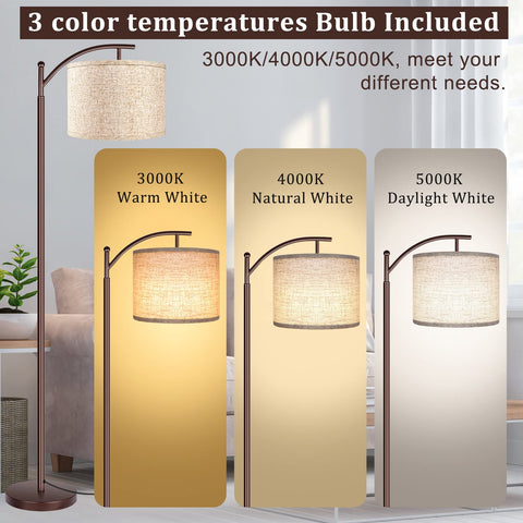 ROTTOGOON floor lamp beige shade detail adds warm inviting glow
