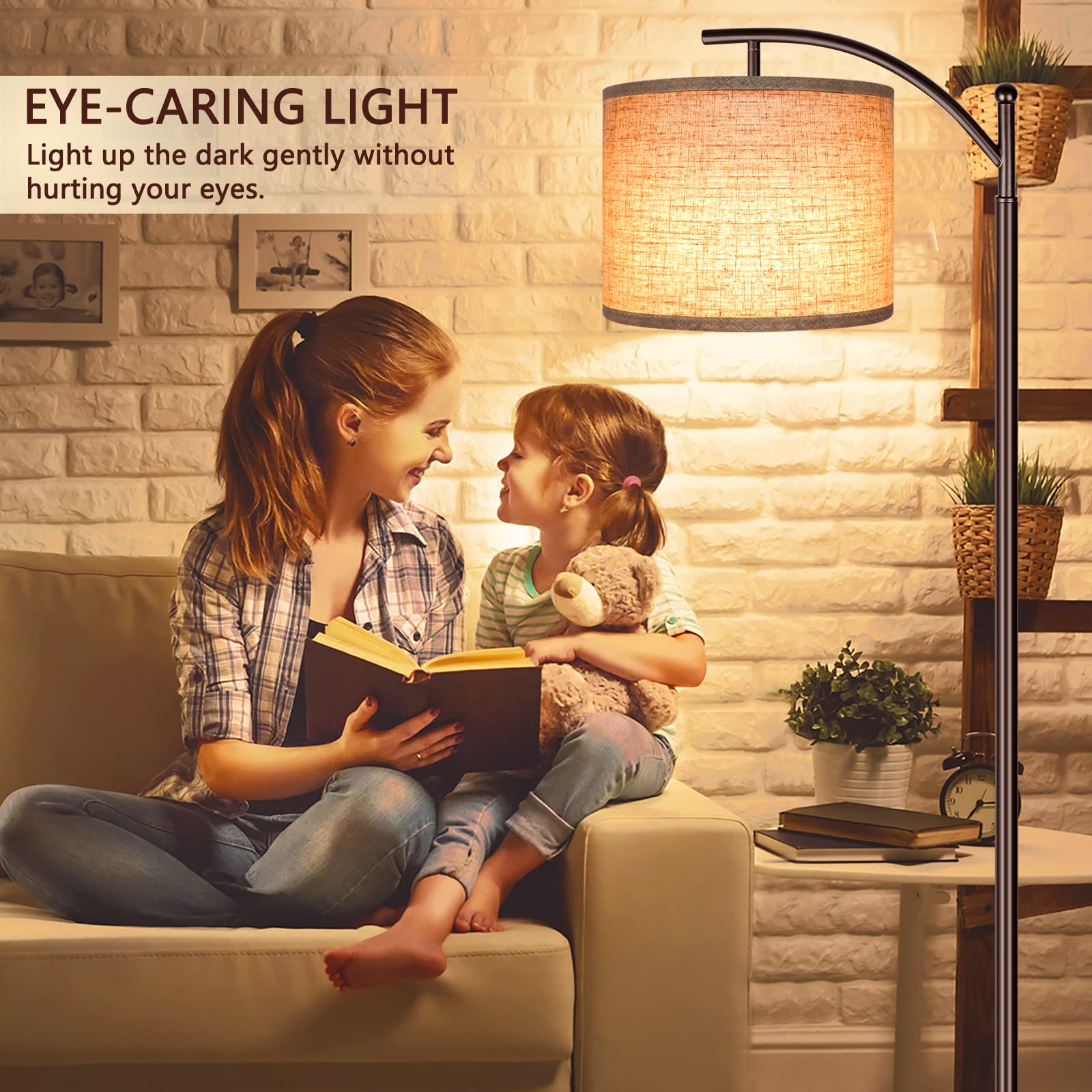 ROTTOGOON floor lamp reading nook ideal for late-night reading