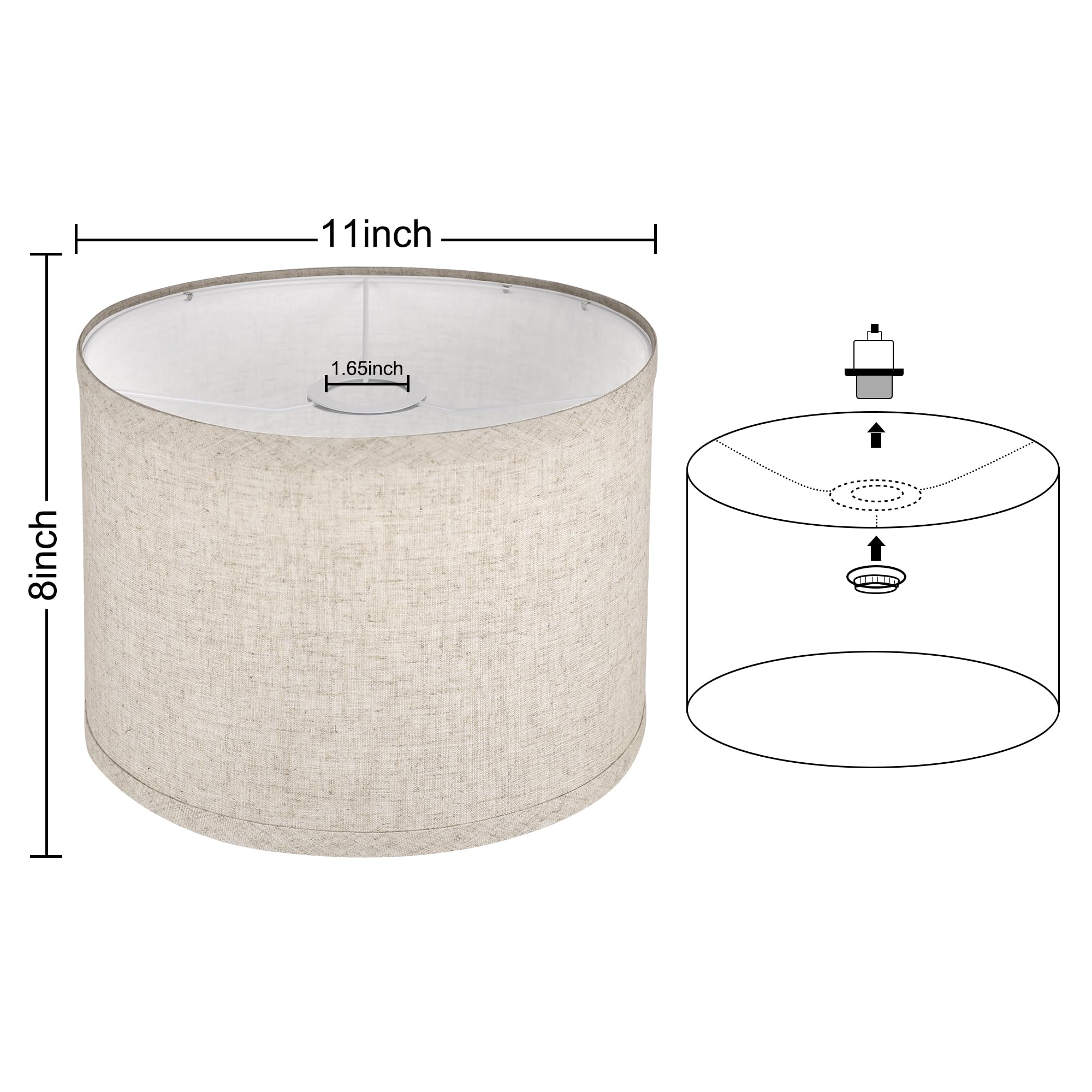 ROTTOGOON lampshade side view complements modern interiors with calm glow