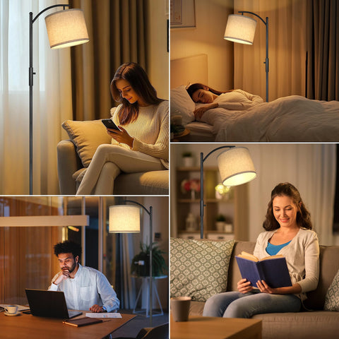 ROTTOGOON living room ambiance arc lamp enhances room atmosphere