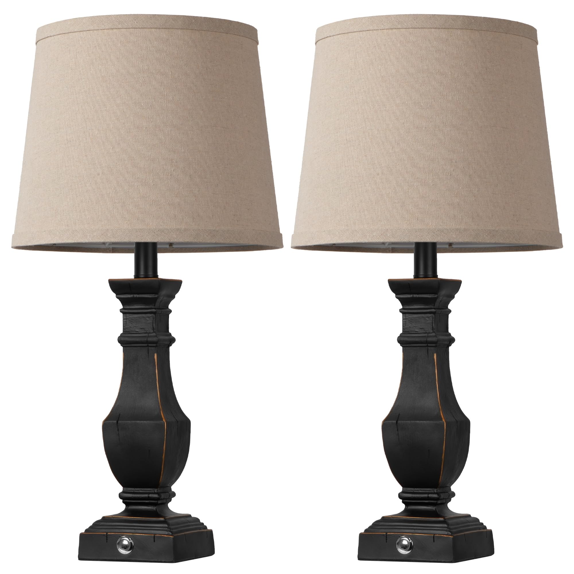 ROTTOGOON lamps on a living room and bedroom setup.