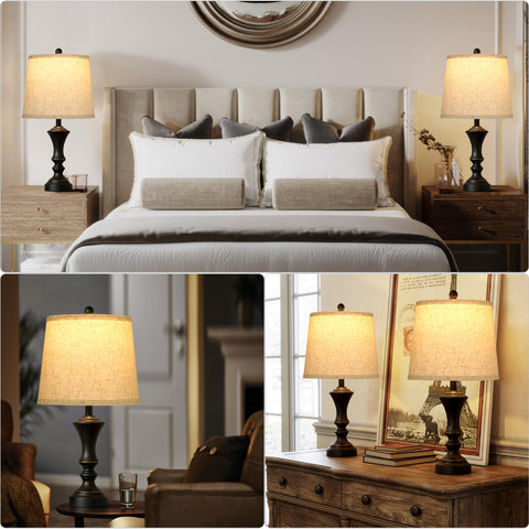 RottoGoon living room lamp set on a coffee table setting