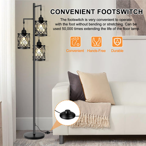 Living room setup using ROTTOGOON lamp for warm, layered lighting.
