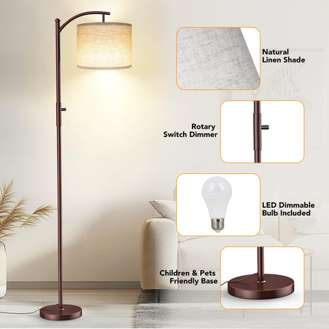 ROTTOGOON long 5.9-foot cord enables flexible room placement