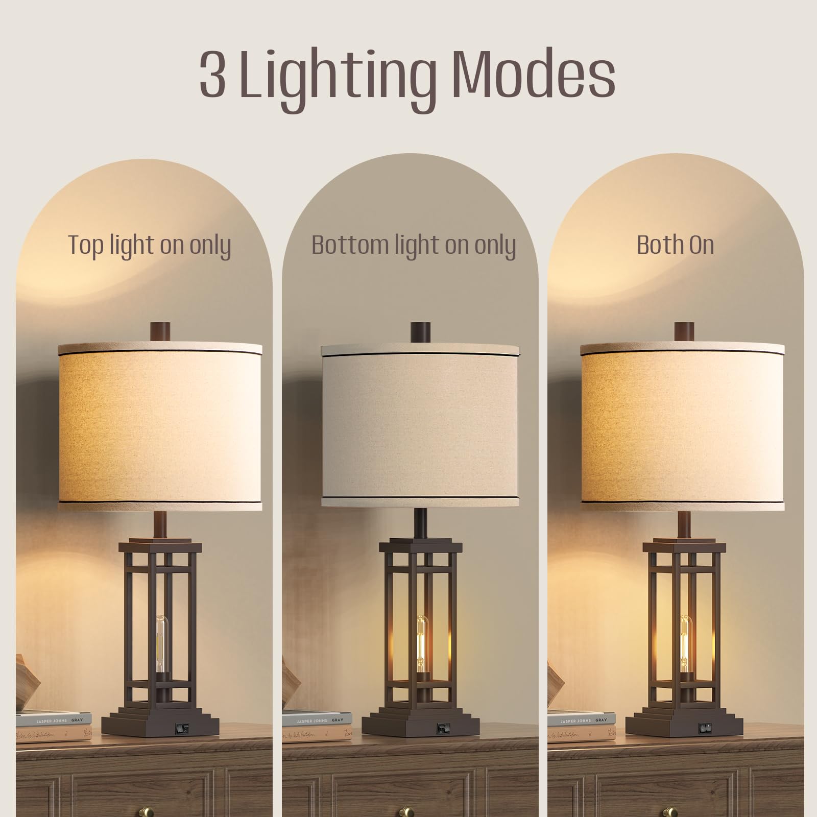 ROTTOGOON night-light table lamp with gentle glow for night navigation