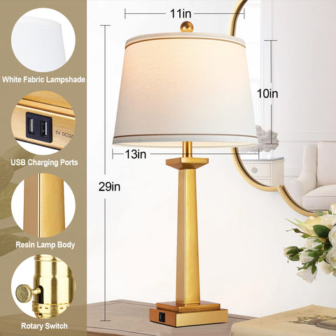 ROTTOGOON resin brass tall lamp body in a modern silhouette