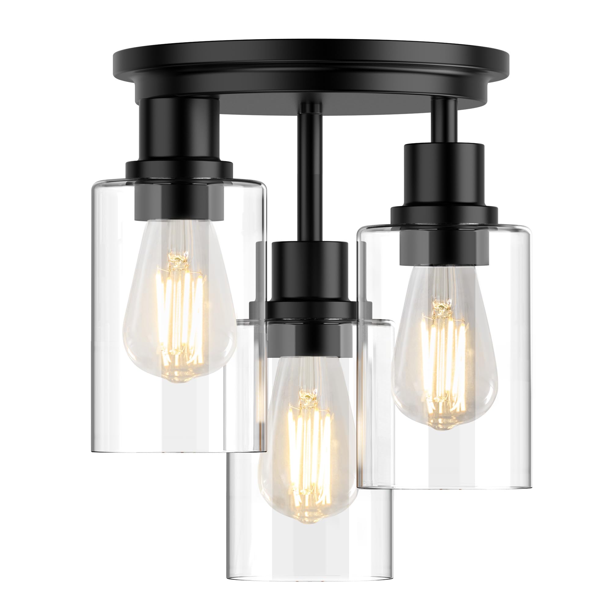 ROTTOGOON glass shade close-up shows clear glass and refined finish for warm illumination