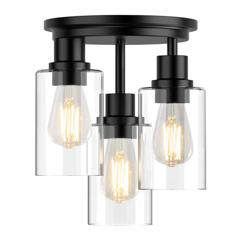 ROTTOGOON glass shade close-up shows clear glass and refined finish for warm illumination