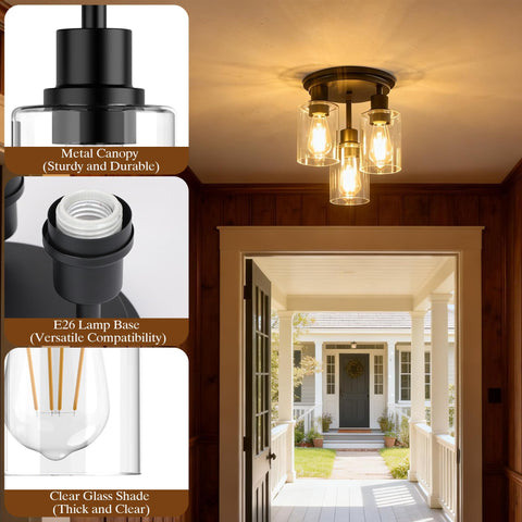 ROTTOGOON oil-rubbed black finish adds vintage-industrial charm to the fixture