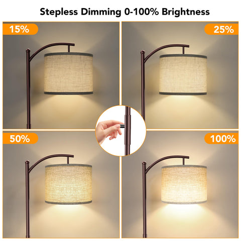 ROTTOGOON sturdy base floor lamp ensures stability around kids and pets