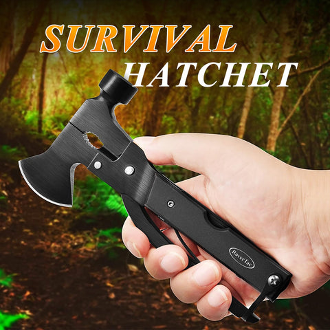 RoverTac durable stainless steel tool with black anodized handle.