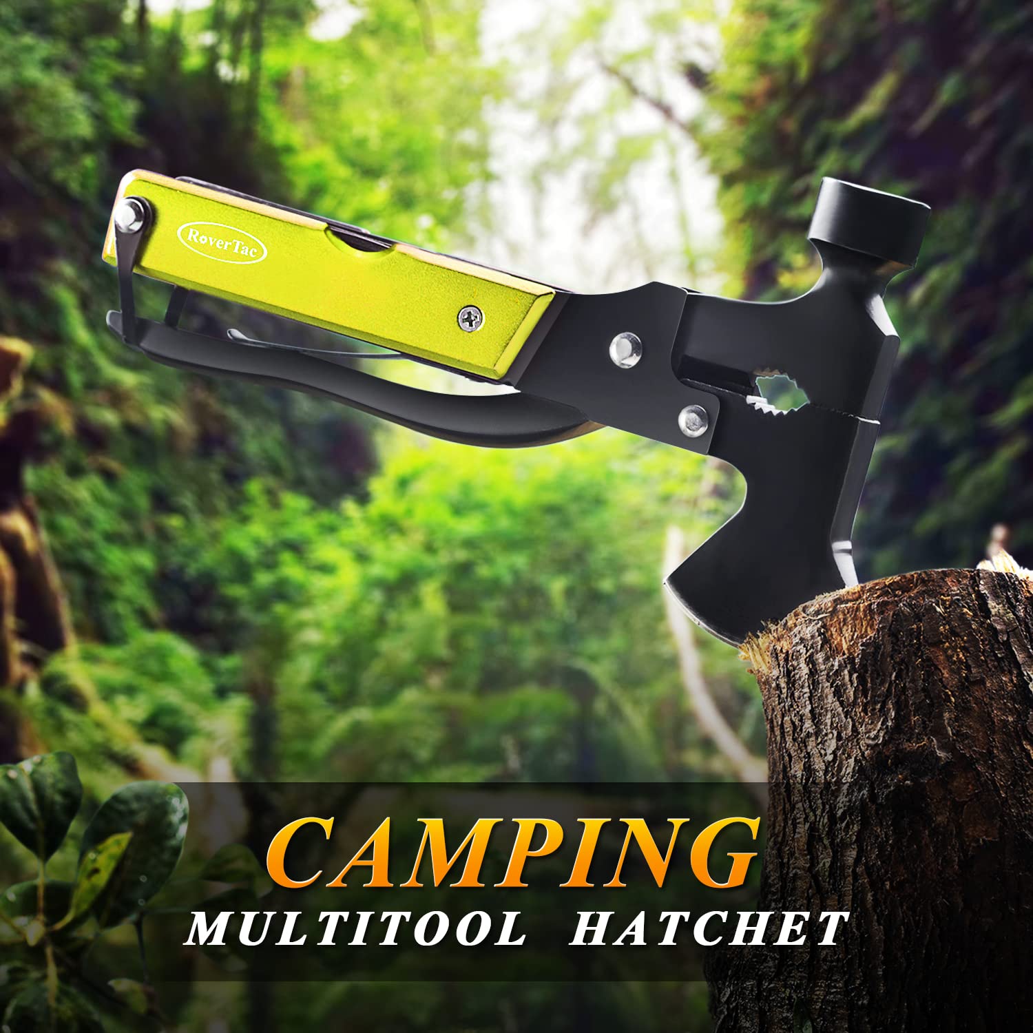 RoverTac multitool axe with nylon sheath for safe transport