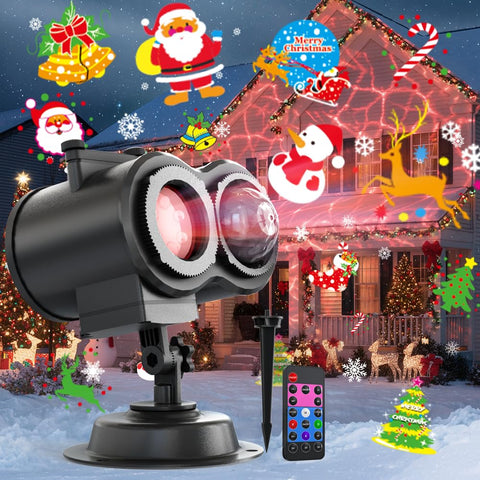 Rovmiment Christmas Projector Water Waves for dynamic yard lighting