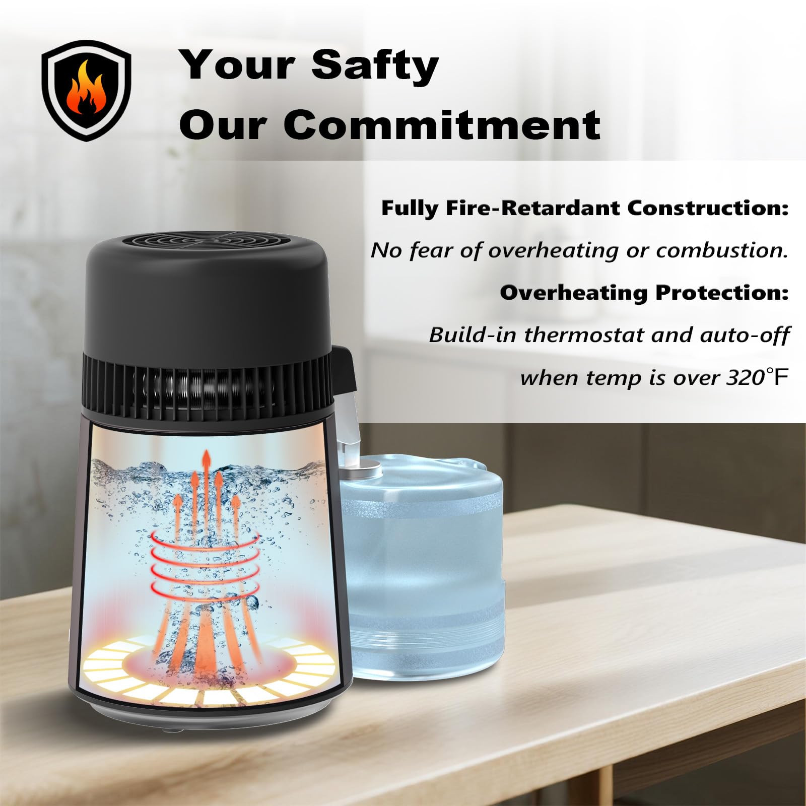 ROVSUN water container BPA free closeup highlighting safe storage