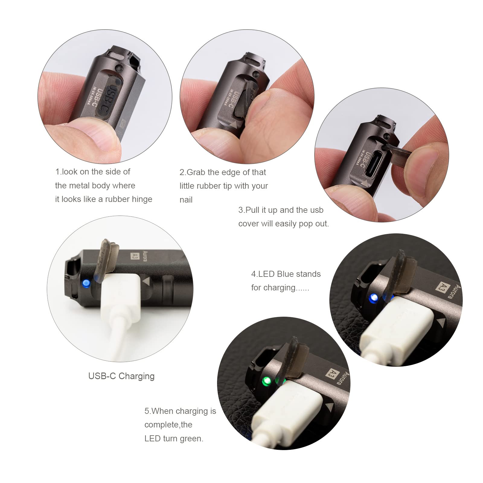 RovyVon A3 Gen 4 keychain flashlight compact design for pocket carry and easy access