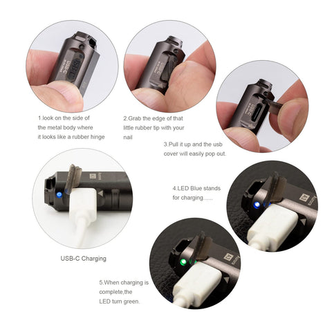 RovyVon A3 Gen 4 keychain flashlight compact design for pocket carry and easy access