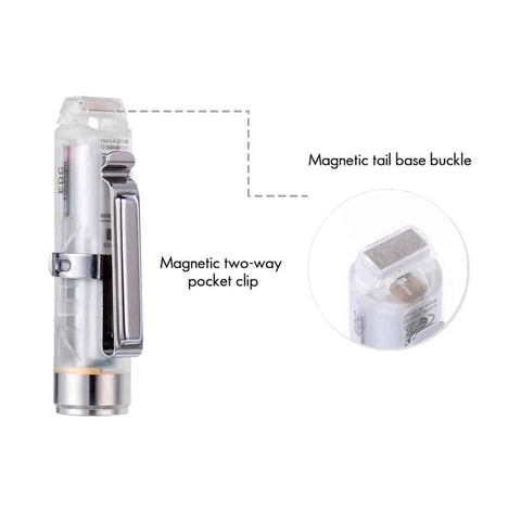 RovyVon Aurora A7-G4 magnet clip secures to gear for quick access.