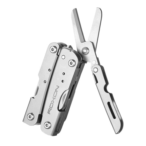 ROXON M2 14-in-1 multitool with folding scissors for on-the-go tasks