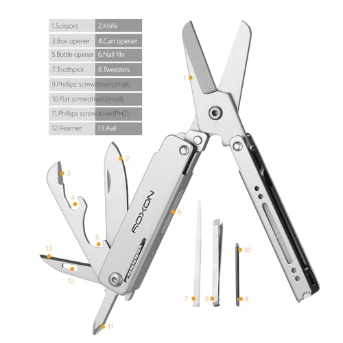 Roxon M3 folding scissors in action with rust-resistant blades