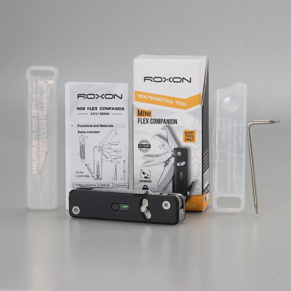 Roxon S504G tweezers and toothpick for detail work
