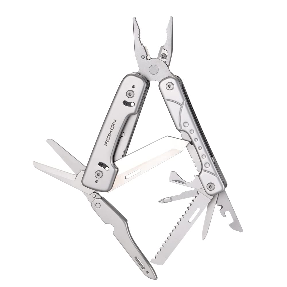 ROXON S802 16-in-1 multitool ready for camping and DIY tasks