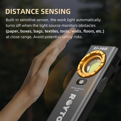 ROYTOA proximity sensor prevents dazzling at close range.