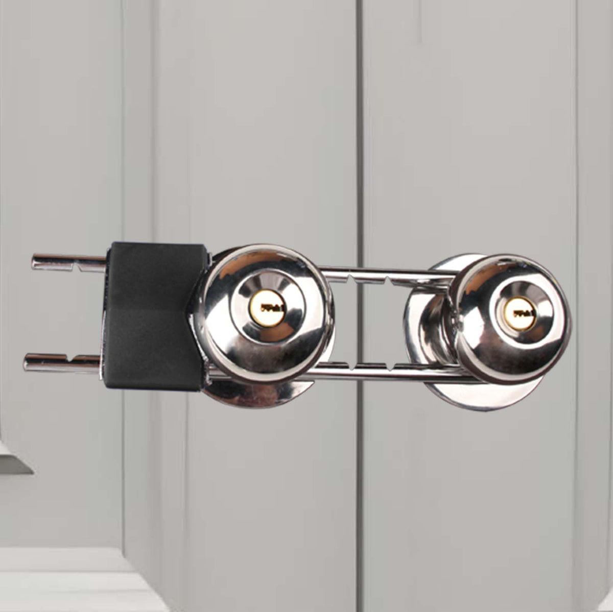 ROZEKEAN French door lock bar assembly enhances door security for double doors.