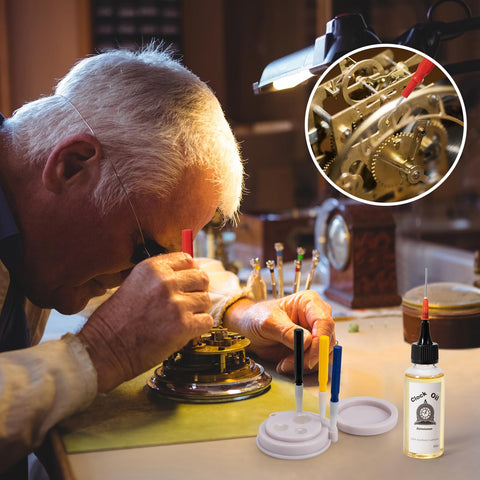 ROZJOVU clock oil needles enabling precise oiling with minimal mess