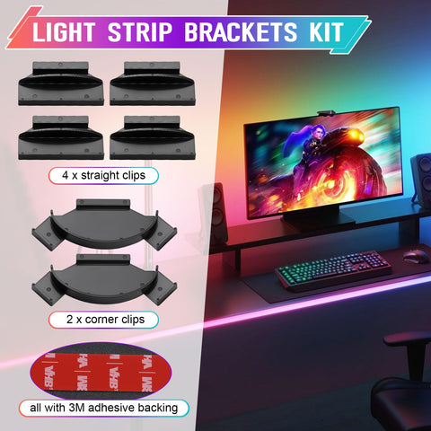 RPBKE six-piece holder set offers flexible layout with corner and straight clips