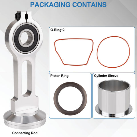 Rpeconu KK-4835 piston kit includes Piston Ring for tight seal