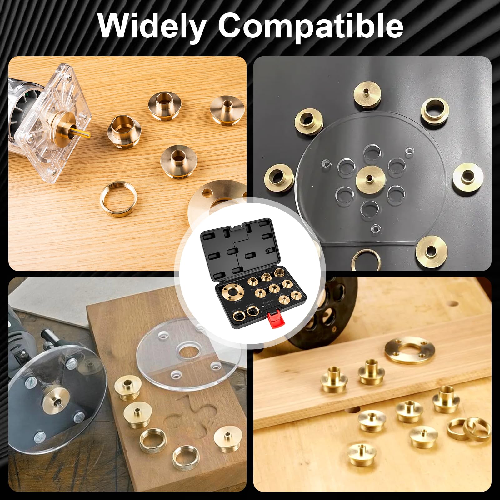 Rpeconu compatible with Porter Cable style bases ensuring broad router compatibility.
