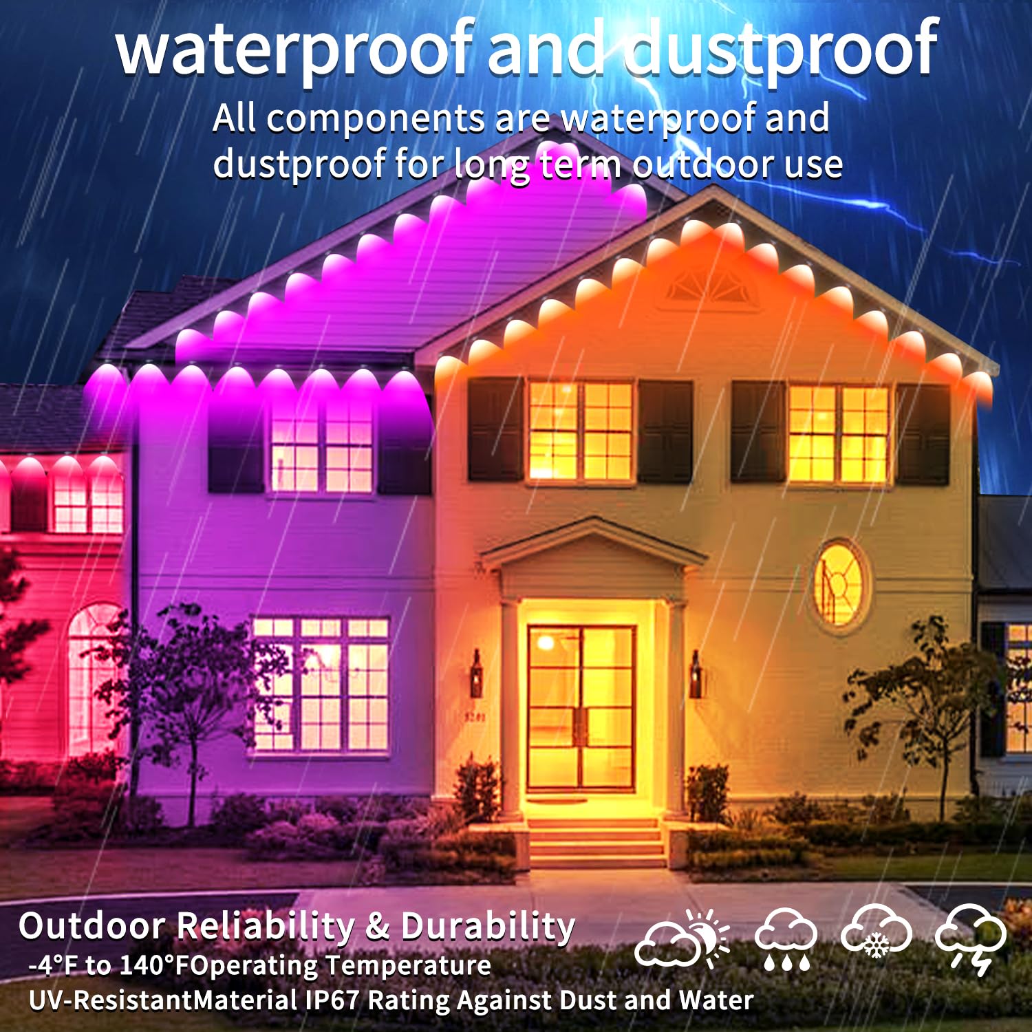 Rroetxi app control LED strip enables easy dimming and color presets