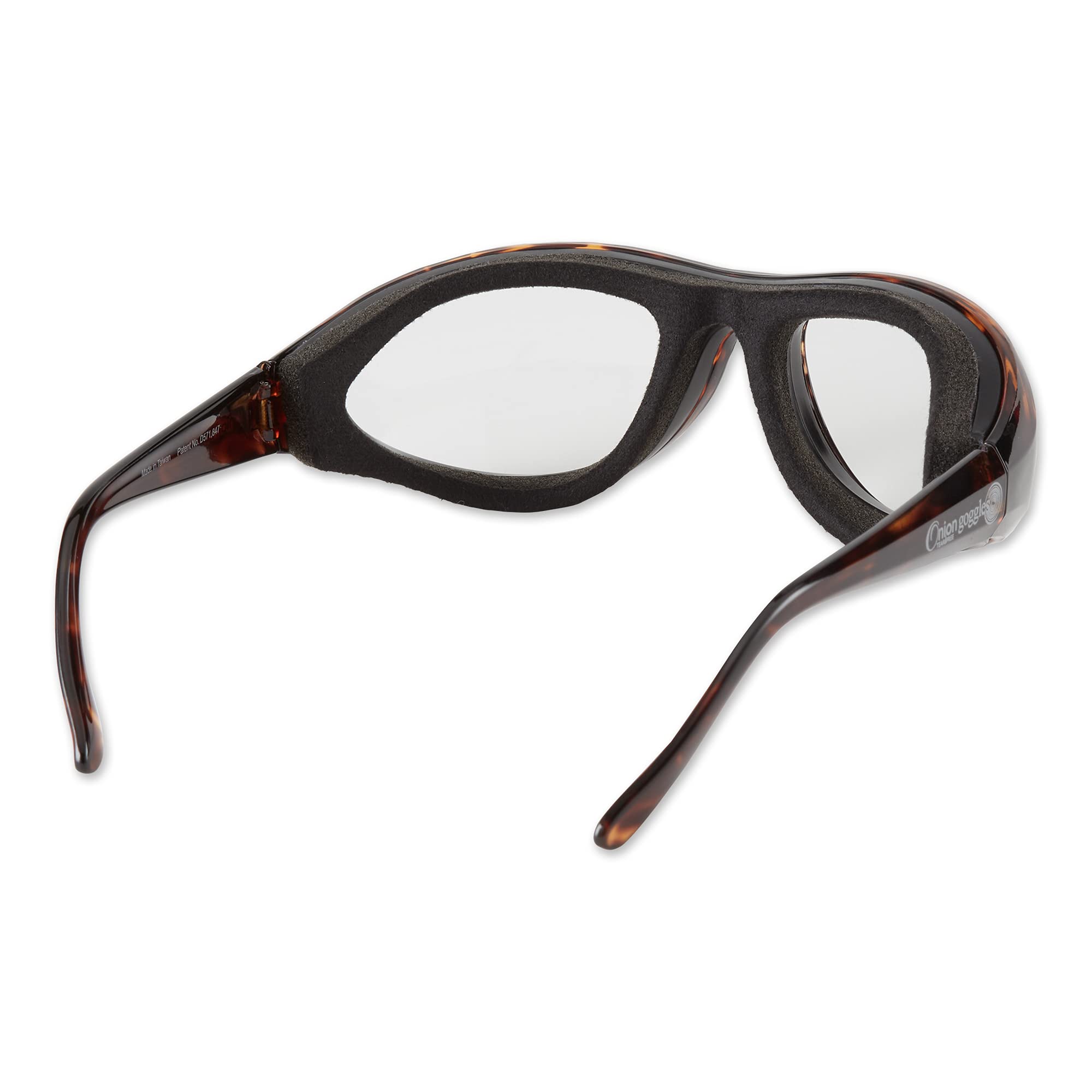 RSVP International onion goggles show fog-free view ideal for precise slicing.