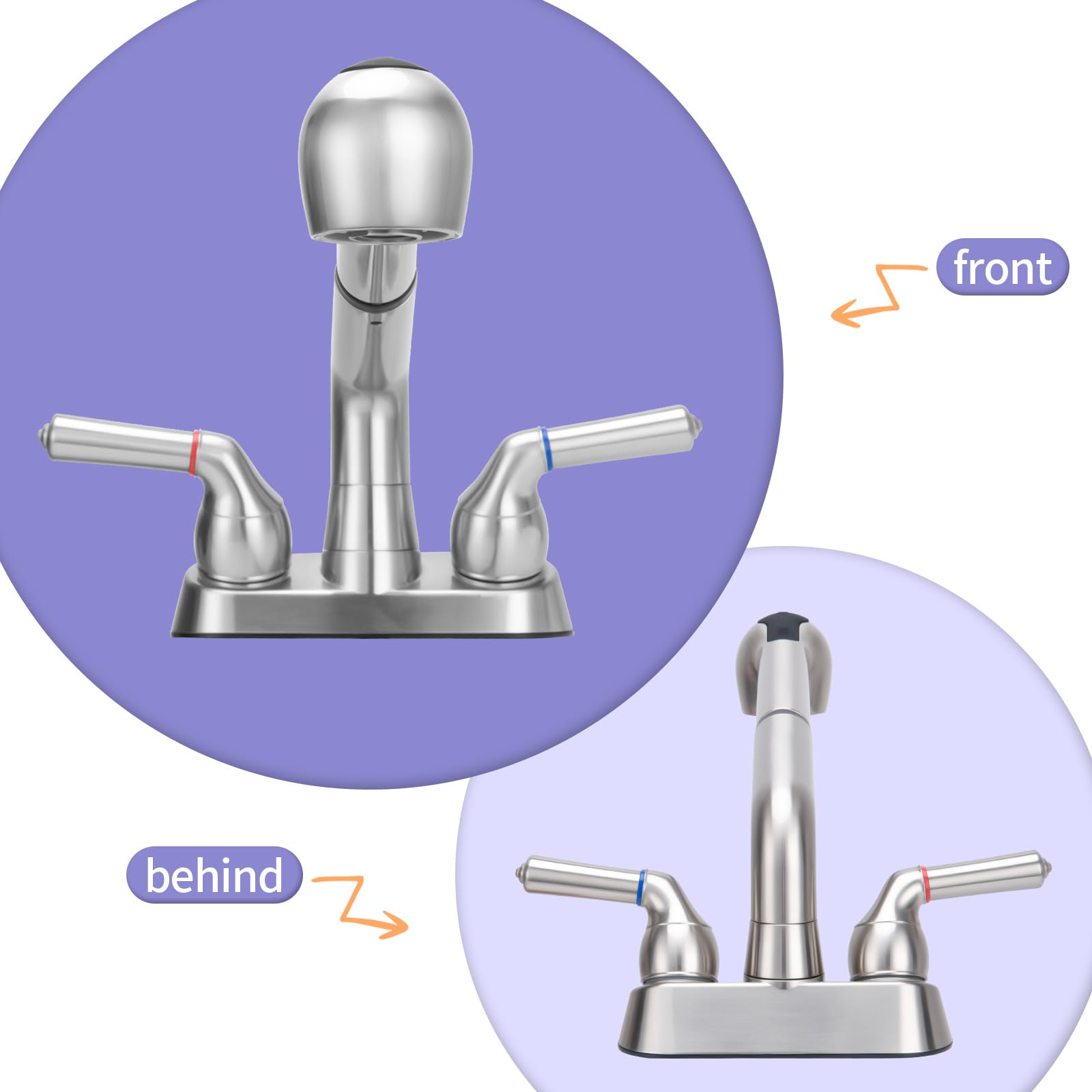 RSYEKU laundry faucet in use for washing tasks and cleanup