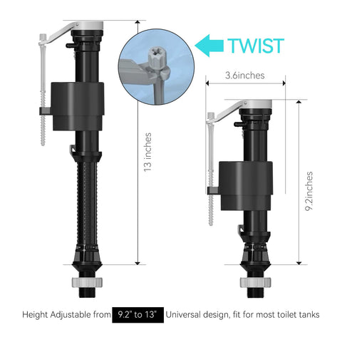 R&T A1320 inside-tank view showing universal replacement compatibility