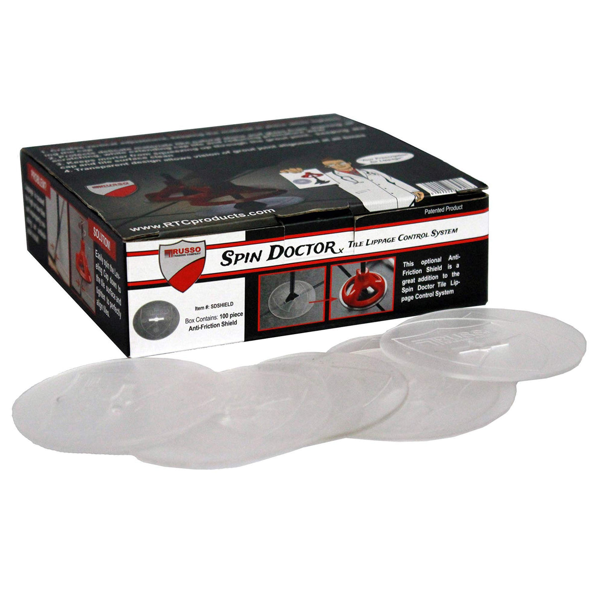 RTC Spin Doctor Clear View Shield cap for easy one-handed tightening and precise joints.