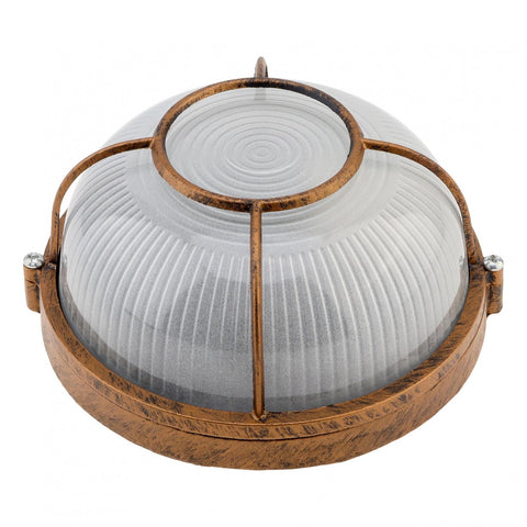 RTNLIT 7-inch sauna light front view with frosted glass lens suitable for wet spaces.