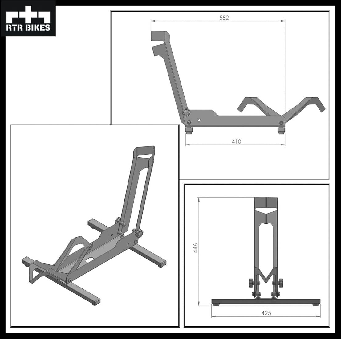 RTR BIKES Brutus textured powder-coat closeup conveys durability and European engineering