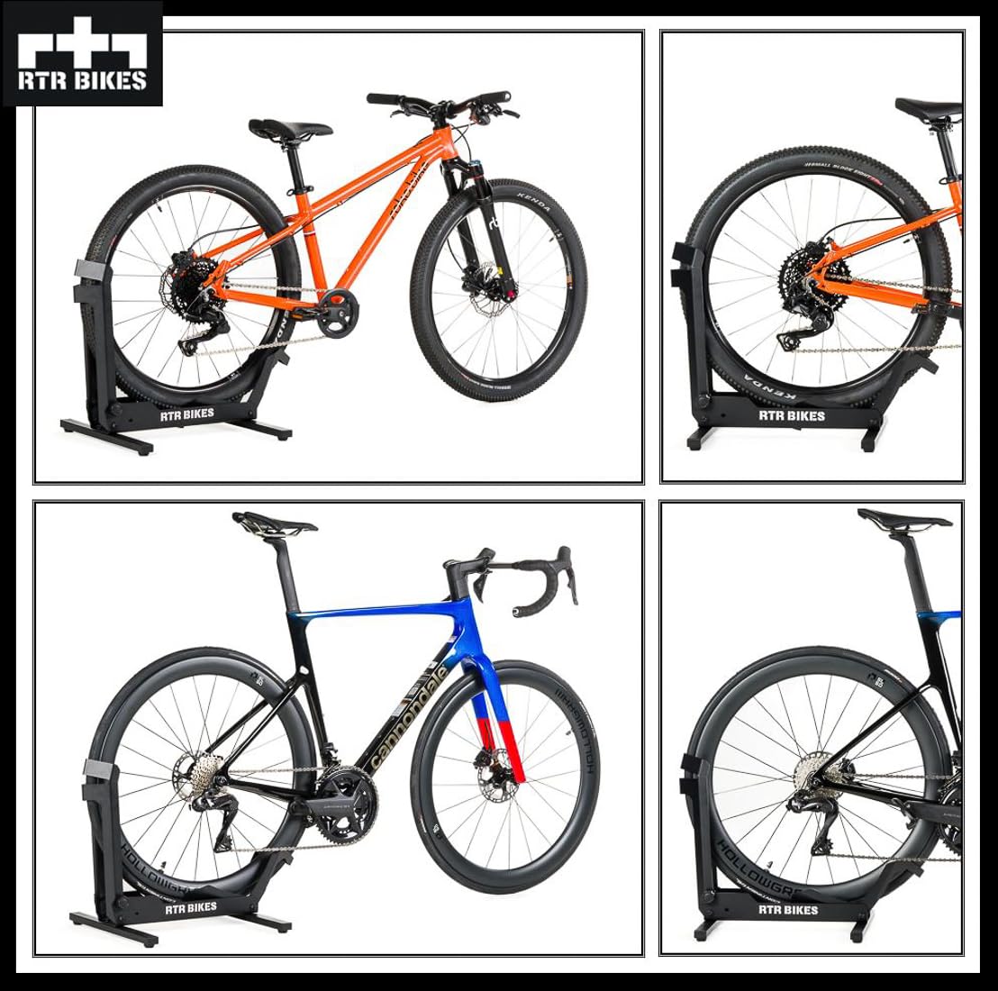 RTR BIKES Brutus tire-lock system closeup protects rims and spokes from scratches