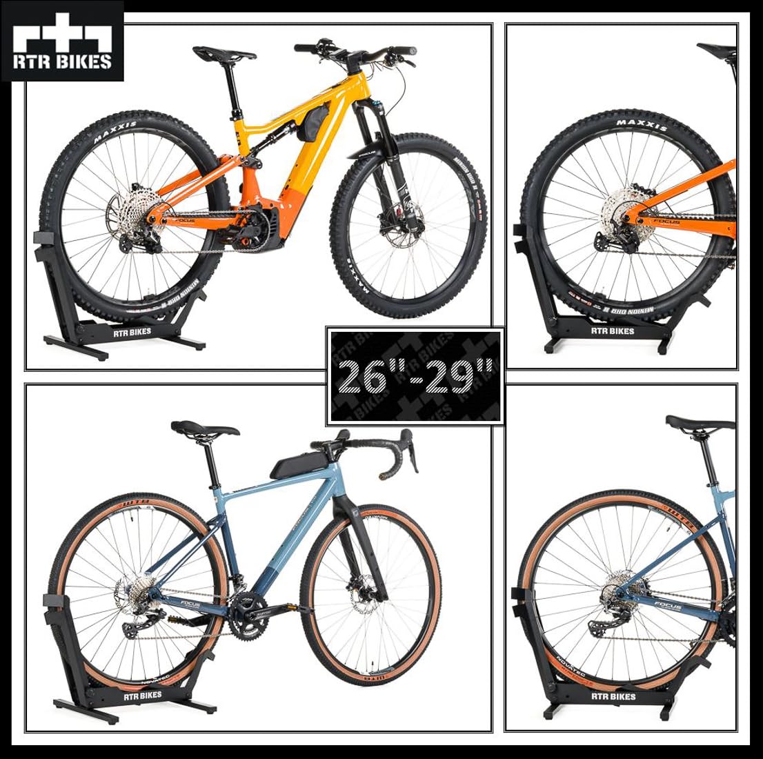 RTR BIKES Brutus wheel-slot closeup demonstrates easy rear-wheel entry without lifting