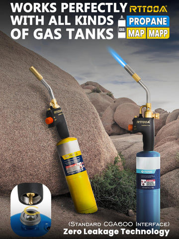 RTTOOA GJ-8000pro adjustable-flame showcases lockable flame for steady control.